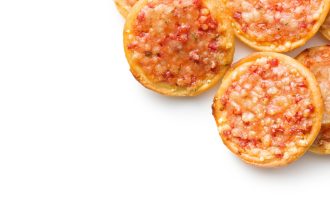 mini pizzas de tomate